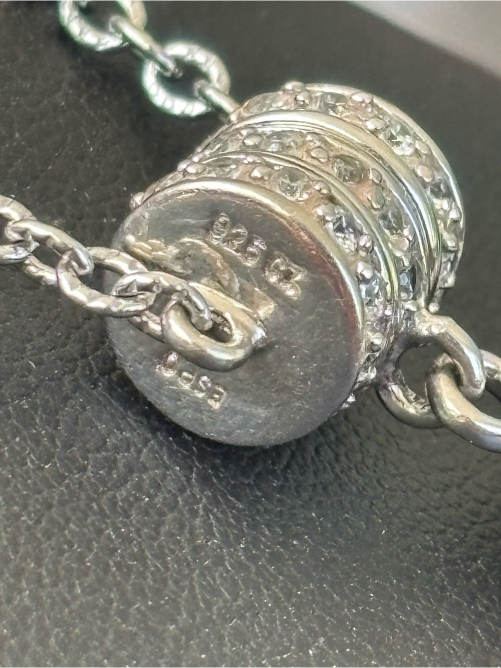.925 Sterling Silver Cross Crucifix Fleur de Lis Necklace Fine Jewelry by ESPO - Picture 6 of 7
